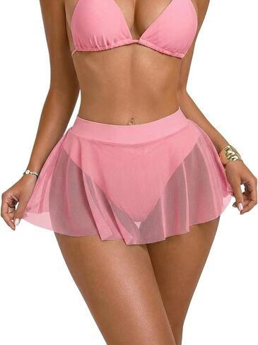 Bathing Suit Bottoms for Women Cute Summer Beach Bikini Skort Bathing Suit in Kuwait