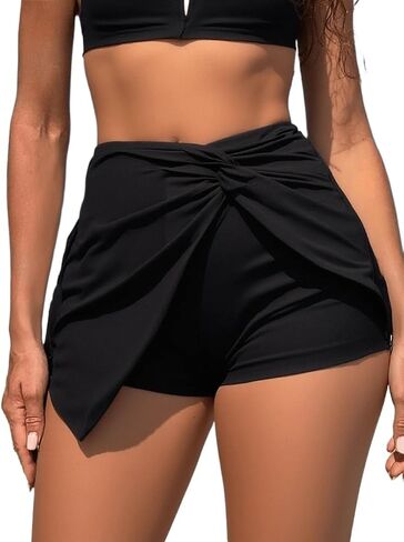 Bathing Suit Bottoms for Women Summer Beach Twist-Front Bikini Bottom in Kuwait