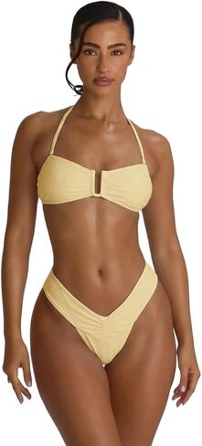 Bathing Suit Bottoms for Women Thong Bikini Bottoms Beachwear Swimwear Core in Kuwait