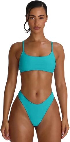 Bathing Suit Bottoms for Women Thong Bikini Bottoms Beachwear Swimwear in Kuwait