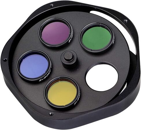 SVBONY SV133 1.25 inches Multiple 5-Position Filter Wheel, UHC & Moon Filter, CPL & 5 Color Filters Kit in Kuwait