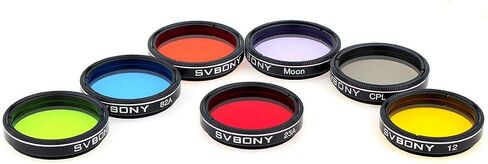 SVBONY SV133 1.25 inches Multiple 5-Position Filter Wheel, UHC & Moon Filter, CPL & 5 Color Filters Kit in Kuwait