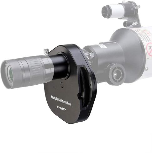 SVBONY SV133 1.25 inches Multiple 5-Position Filter Wheel, UHC & Moon Filter, CPL & 5 Color Filters Kit in Kuwait