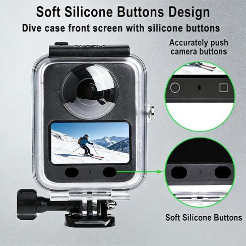 Dive Case for DJI Osmo 360 Camera | 45M/148FT Underwater Diving Housing Waterproof Case with Bracket Anti-Fog Inserts for DJI Osmo 360 Dive Accessories in Kuwait