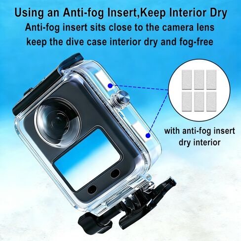 Dive Case for DJI Osmo 360 Camera | 45M/148FT Underwater Diving Housing Waterproof Case with Bracket Anti-Fog Inserts for DJI Osmo 360 Dive Accessories in Kuwait