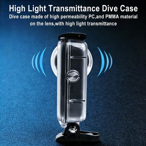 Dive Case for DJI Osmo 360 Camera | 45M/148FT Underwater Diving Housing Waterproof Case with Bracket Anti-Fog Inserts for DJI Osmo 360 Dive Accessories in Kuwait