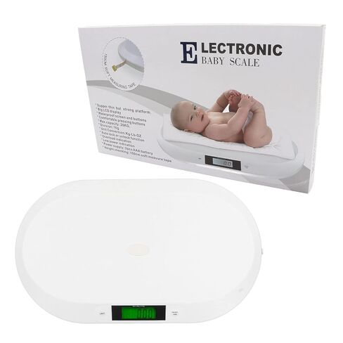 FTVOGUE Digital Baby Scale, Accurate Multifunctional Weight Monitor with Hold Tare LCD Height Measure for Newborn Toddlers Home Plastic 55 x 32 x 3.5cm 1 Pack in Kuwait