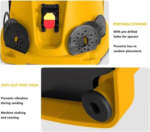 Electric Oscillating Spindle Sander, Desktop Sanding Machine with Sanding Sleeves and Sandpaper, for Woodworking in Kuwait