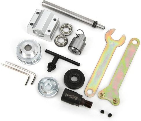 Fafeicy JTO Unpowered Spindle Assembly with M10 Chuck Key for Woodworking Cutting Tasks, Chucks with 3-4mm Clamping Range for DIY Enthusiasts in Kuwait