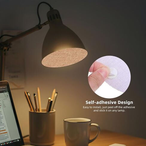Homoyoyo 2Pcs Round Cloth Ceiling Lampshade Diffuser Cover 6.29In Light Shade Fabric Lamp Shade for Ceiling Soft Light Protection and Glare Reduction for Living Room Nursery in Saudi Arabia