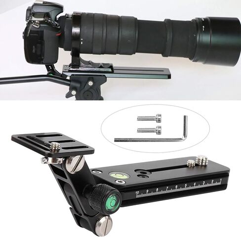 Telephoto Lens Support Bracket,Telephoto Zoom Lens Bracket Set Long Focus Camera Support Quick Release Plate Bird Watching(F120-38) in Kuwait