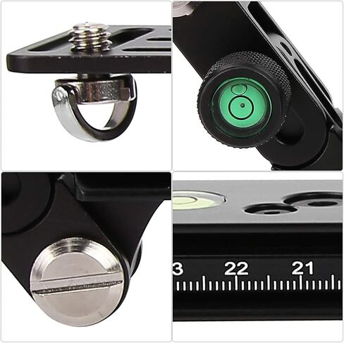 Telephoto Lens Support Bracket,Telephoto Zoom Lens Bracket Set Long Focus Camera Support Quick Release Plate Bird Watching(F120-38) in Kuwait