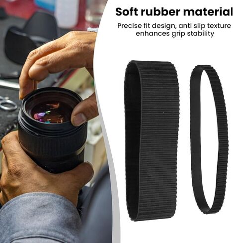 Keenso Camera Lens Rubber Grip, Fit for 24-105mm F4 Art Antislip Lens Zoom Grip Focus Rubber Ring Replacement for 24-105mm F4 Art Photography Outdoor Travel Sports in Kuwait
