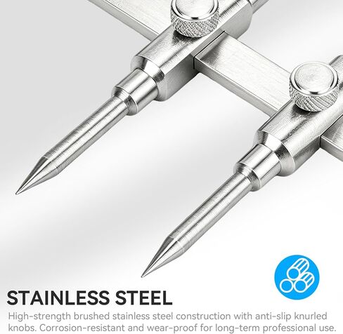 Agatige Camera Lens Spanner Wrench, Dual Tip Lens Repair Spanner Adjustable Stainless Steel Maintenance Wrench Repairing Opening Tool Set for Disassemble 10 to 130mm Lens in Kuwait