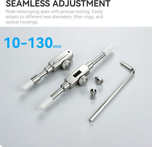 Agatige Camera Lens Spanner Wrench, Dual Tip Lens Repair Spanner Adjustable Stainless Steel Maintenance Wrench Repairing Opening Tool Set for Disassemble 10 to 130mm Lens in Kuwait