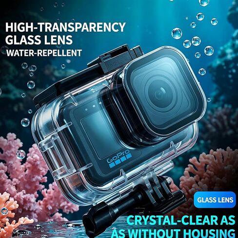 Waterproof Case for GoPro Mission 1 Pro/1,Dive Case Protective Shell Action Camera Accessories Diving Photography for GoPro Mission 1/Pro in Kuwait