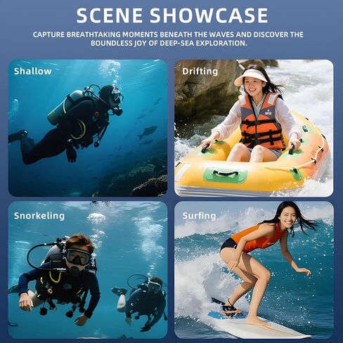 Sea frogs Camera Housing Compatible with Insta360 Ace Pro/Ace Pro 2 | Waterproof IPX8 Rated Depth 60m/ 197ft Dive Case for Snorkeling Scuba Surf in Kuwait