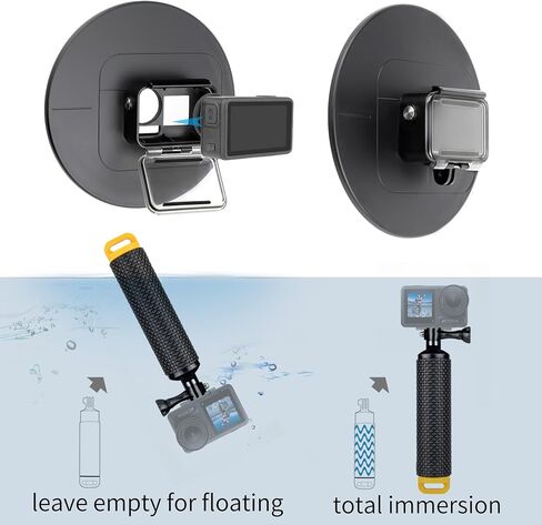 Underwater Dome Port Waterproof Case for DJI Osmo Action 5 Pro 4 3 | HD Dome Lens Cover with Floating Hand Grip for 147ft Scuba Diving Snorkeling and Split Photography in Kuwait