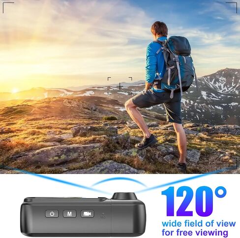 OBEST Mini Body Camera 128GB, 1080P Thumb Size Action Camera with 1.5inch LCD Touch Screen & Charging Case, Hands-Free POV Recording, Wearable Portable Camcorder for Work Travel Vlog Swim in Kuwait