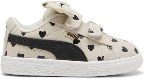 PUMA Toddler Girls Suede Classic Lf Re-Bow Slip On Sneakers Shoes Casual - Off White in Kuwait