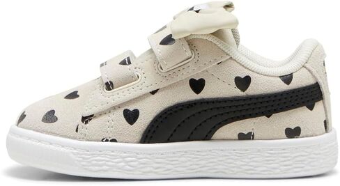 PUMA Toddler Girls Suede Classic Lf Re-Bow Slip On Sneakers Shoes Casual - Off White in Kuwait