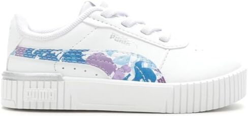 PUMA Toddler Girls Carina 2.0 First Frost Lace Up Sneakers Shoes - White in Kuwait