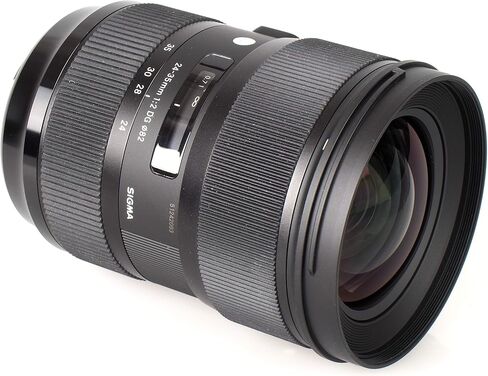 Sigma 24-35mm f/2 DG HSM Art Lens for Nikon F Includes Telephoto Lens and Wide Angle Lens, Filter Kit, Lens Cap Keeper and More [International Version] in Kuwait