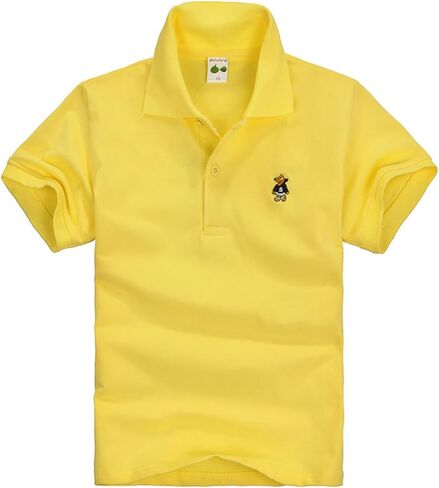 Boys Short Sleeve Back to School Shirts Jersey Unifom Polo Shirts | Boys Short Sleeve Back To School Shirts Jersey Unifom Polo Shirts Classic Breathable Stretch Casual Tops For Boys And Girls in Kuwait