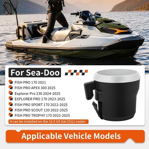 Cup Holder for Sea-Doo Fish PRO 2021-2025 295101230 269801449 in Kuwait