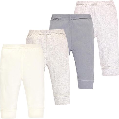 Touched by Nature Basics Unisex Baby Organic Cotton Pants 4-Pack in Kuwait
