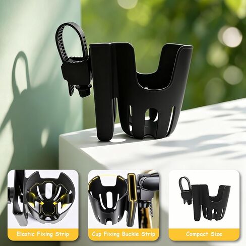 Cup Holder Compatible with UPPAbaby Vista V3 Cruz | 360 Degree Rotatable,Strap Cup Holder with Phone Slot Compatible with Accmor in Kuwait