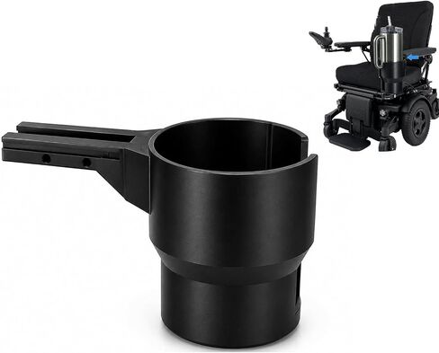Electric Wheelchair Cup Holder for Permobil, Screw Mount Power Chair Cup Holder, Fits 40oz Tumblers & M300 M3 M1 F3 F5 K300 Ps, Power Wheelchair Accessories in Kuwait