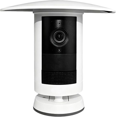 Rain Cover Compatible with Ring Outdoor Cam Plus–Anti-Glare Sun Shield, All-Weather Waterproof Protector, Adhesive No-Drill Easy Install, Dustproof Snowproof UV Resistant,1 Pack (White) in Kuwait