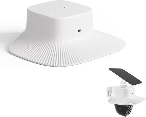 Eufy Rain Cover Sun & Rain Shield Cover Compatible with Eufy SoloCam S340, Anti-UV Heavy Duty ABS Weatherproof Protector Case for Solar Wireless Security Camera (Cover Only, No Camera) (White) in Kuwait