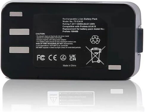 Replacement Li-ion Battery Compatible with Profoto Camera Flash A1/A1X/A10 Series (100498/100397) – 7.2V 3000mAh / 21.6Wh in Kuwait