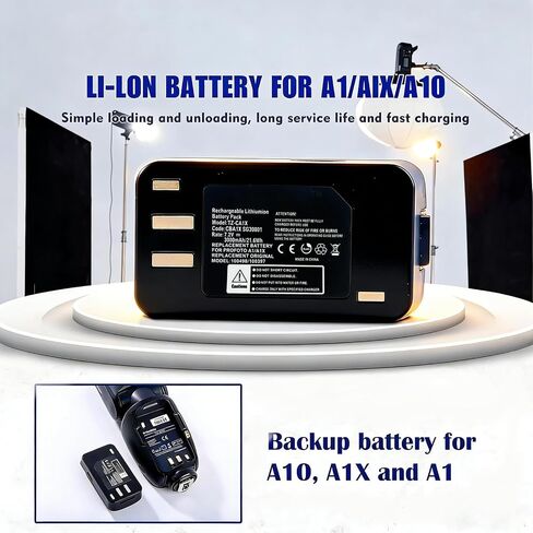 Replacement Li-ion Battery Compatible with Profoto Camera Flash A1/A1X/A10 Series (100498/100397) – 7.2V 3000mAh / 21.6Wh in Kuwait