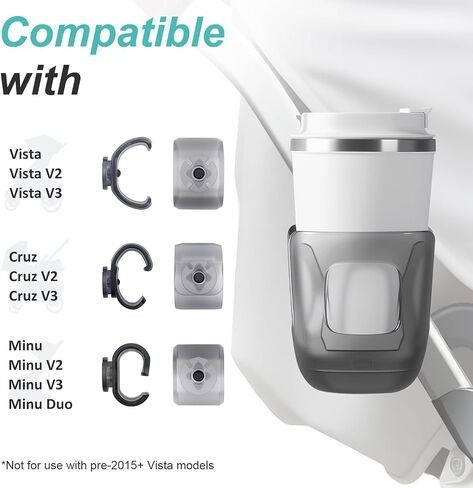 Stroller Cup Holder, Baby Cup Holder Compatible with UPPAbaby Vista, Cruz and Minu Strollers – Fits Most Cup Sizes, Quick-Release Design, 1 Pack in Kuwait