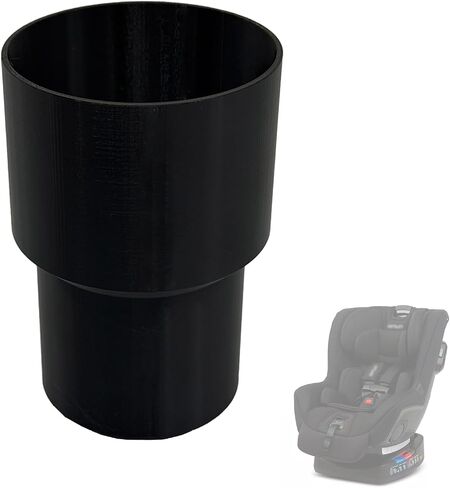 Cup Holder Adapter Compatible with Nuna Rava Car Seats, Upgraded Widened Design Fits Most Kids Water Bottles (Black) (1pc) in Kuwait