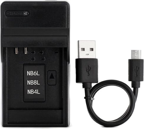 Norifon NB-4L USB Charger for Canon PowerShot SD750, SD780 is, SD1000 | Compaitible with Canon PowerShot SD1100 IS, SD1400 IS, A2200, A3100 IS, IXY Digital 60, IXUS 220 HS Camera in Kuwait