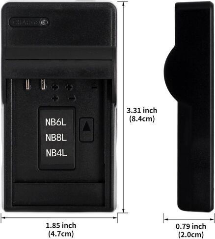 Norifon NB-4L USB Charger for Canon PowerShot SD750, SD780 is, SD1000 | Compaitible with Canon PowerShot SD1100 IS, SD1400 IS, A2200, A3100 IS, IXY Digital 60, IXUS 220 HS Camera in Kuwait