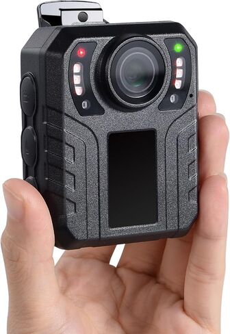 SPIKECAM 10 Hours Body Cameras with Audio and Video Recording, Real 1080P Body Cam for Security Guards, 2-Inch Screen Bodycam with Clear IR Night Vision, USB-C, 360° Clip in Kuwait