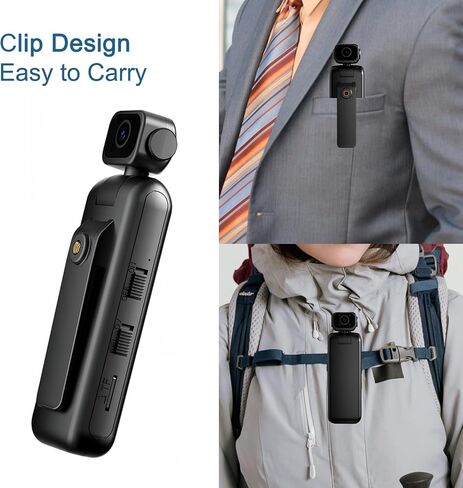 2K Window Camera, Clip-on Body Camera, Wireless 2.4GHz WiFi, Night Vision, Motion Detection, Dual Rotations, Wide Angle, 64GB Card, Suction Cup Mount, Indoor & Outdoor Home Security Camera in Kuwait