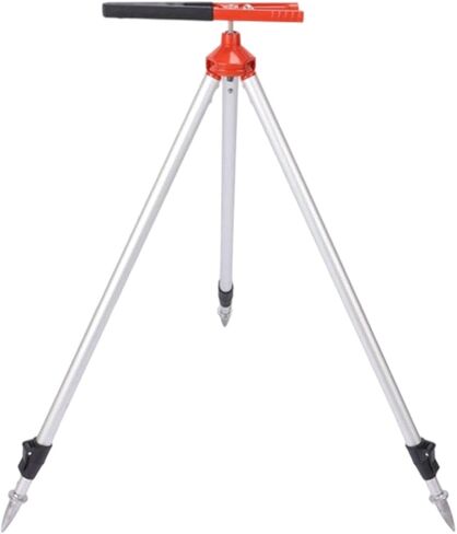 Total Station Centering Rod Clamp Support Bracket Heavy Duty Adjustable Height Tripod Quick Release Portable Aluminum Alloy Suitable for, Red Black Clip, 75 to 120cm in Kuwait
