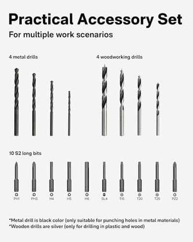 HOTO 40-Piece Tool Kit, Household Essentials tool Set + HOTO Cordless Brushless Drill 12V in Kuwait