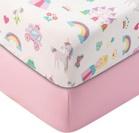 Today's Kids 1-Pack Race Cars Fitted Baby Crib Sheet Boy - Nursery Toddler Bed Sheets for Boys, Soft Breathable Microfiber, Elastic Edge with Deep Pockets, Machine Washable - Fits 28" x 52" Mattress in Kuwait