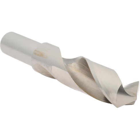 Hertel Screw Machine Length Drill Bit, 1-1/4" Diameter, HSS, Bright/Uncoated Finish, 118 Degree, 6-3/4" OAL, 4-3/8" Flute Length, Right Hand Cut, Regular Spiral Flute in Kuwait
