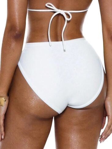 Womens 2026 Spring/Summer Solid Waist Double Bikini Swimwear in Kuwait