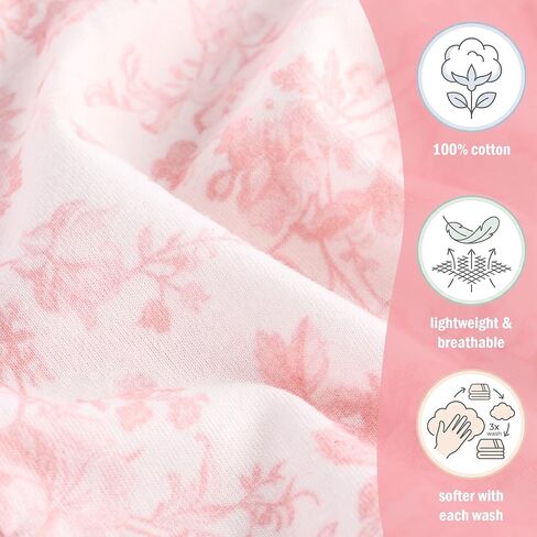 Unittype Baby Hats and Mittens Set for Girl 10 Pcs Newborn Gift Set Soft 100% Cotton Infant Beanie Caps and No Scratch Gloves Pink White Bow Pattern for 0-6 Months Infant Essentials in Kuwait