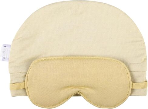 Baby Hat with Sleep Mask,2 in 1 Baby Girl Sleeping Eye Mask & Soft Eye Shade,Newborn Baby Hat,Baby Beanie Hats in Kuwait