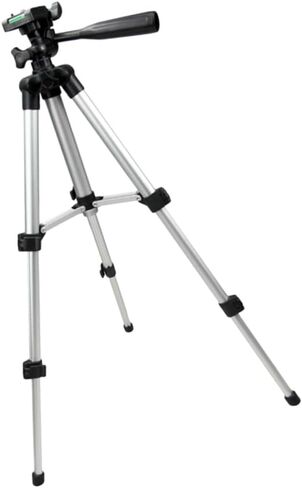 MERRYHAPY Adjustable Camera Tripod in Black with Live Bracket Made of Sturdy Aluminium Alloy and Abs, Lightweight for Tablet Supporter Outdoor Fishing and Photography Stand in Kuwait